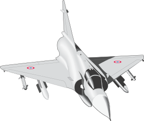 Fighter Jet Flying in the Air Clipart - Dynamic and Powerful Aviation Imagery