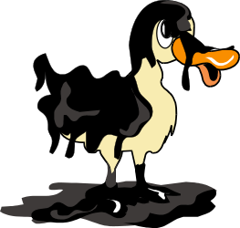 Duck with Tennis Ball: Playful Clipart for Fun Projects