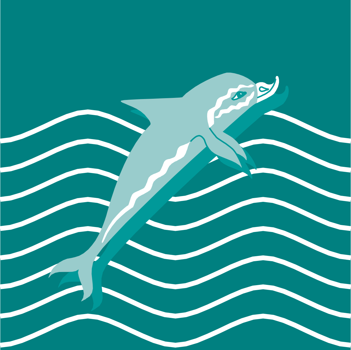 Shark Swimming in the Ocean Clipart: Dynamic Marine Life Illustration