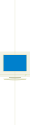 Borders and Miscellaneous Computer Clipart - Blue and White Monitor Chart Design