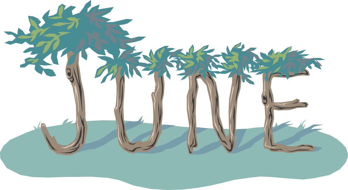 Tree Clipart with June - Lush Greenery and Seasonal Vibes