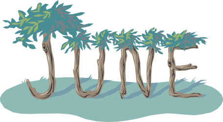 Tree Clipart with June - Lush Greenery and Seasonal Vibes