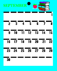 Free September Calendar Templates - Vibrant Clipart Designs