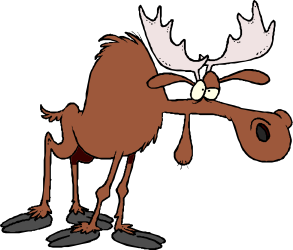 Moose with Big Nose Clipart: Bold and Charming Wildlife Illustration