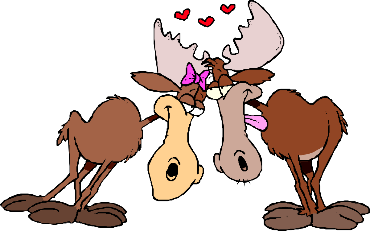 Deer Clipart: Two Majestic Deers Standing Together