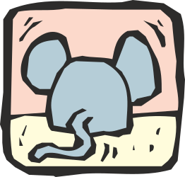 Elephant Standing in Sand - Vibrant Clipart Illustration