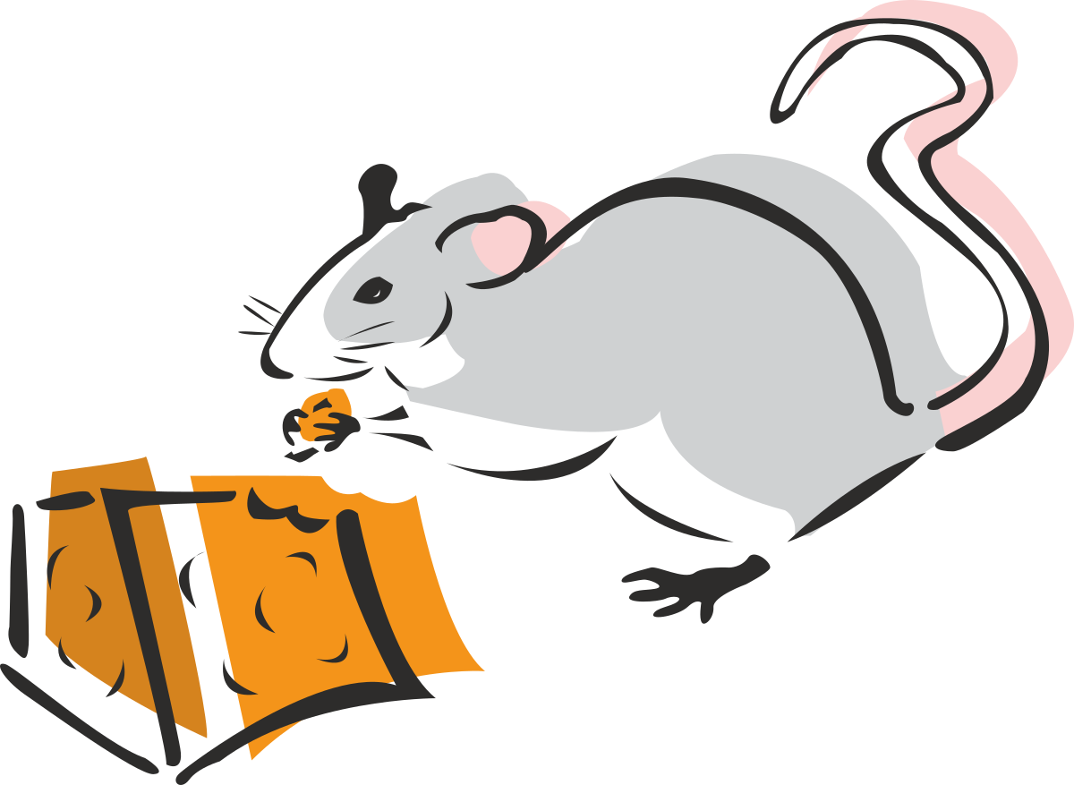 Mouse with Gift Box Clipart: Perfect for Celebrations and Events