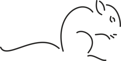 Cat Clipart: Elegant Black and White Drawing