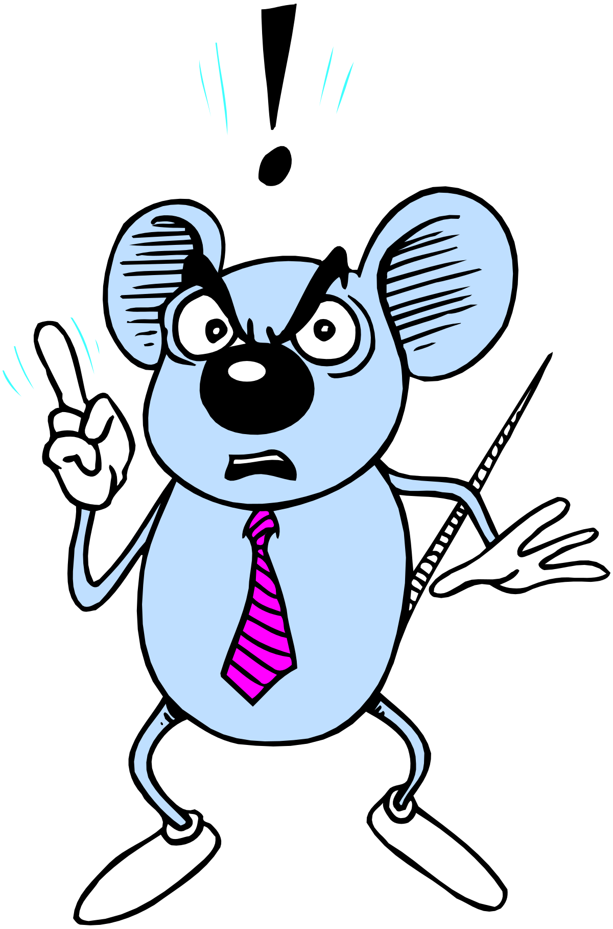 Cartoon Mouse with Tie and Light Bulb Clipart: Fun and Engaging Illustrations