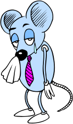 Cartoon Mouse with Tie Clipart - Fun and Whimsical Design