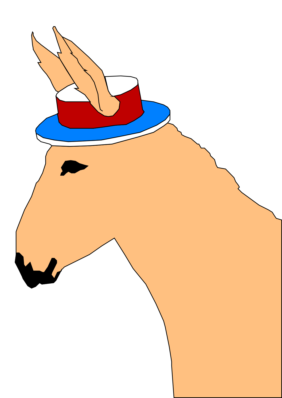 Hand Holding Red, White, and Blue Hat Clipart - Perfect for Celebrations