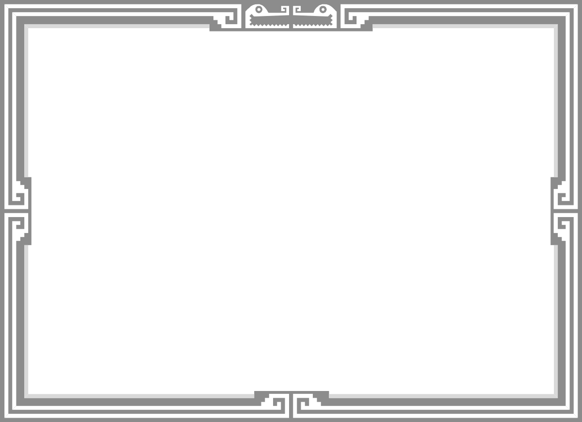 Black and White Square Frame Clipart - Elegant Border Design for Versatile Use