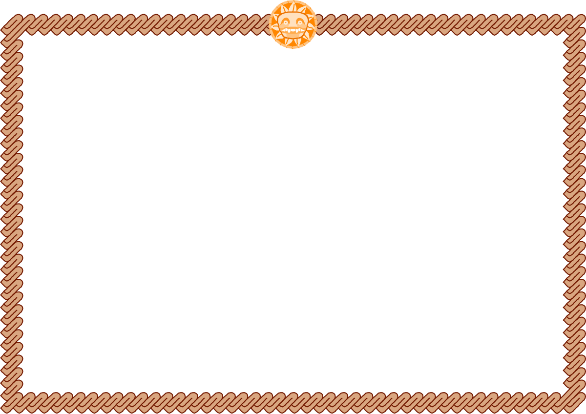 Rope Border Frame Clipart - Elegant Decorative Design for Creative Projects