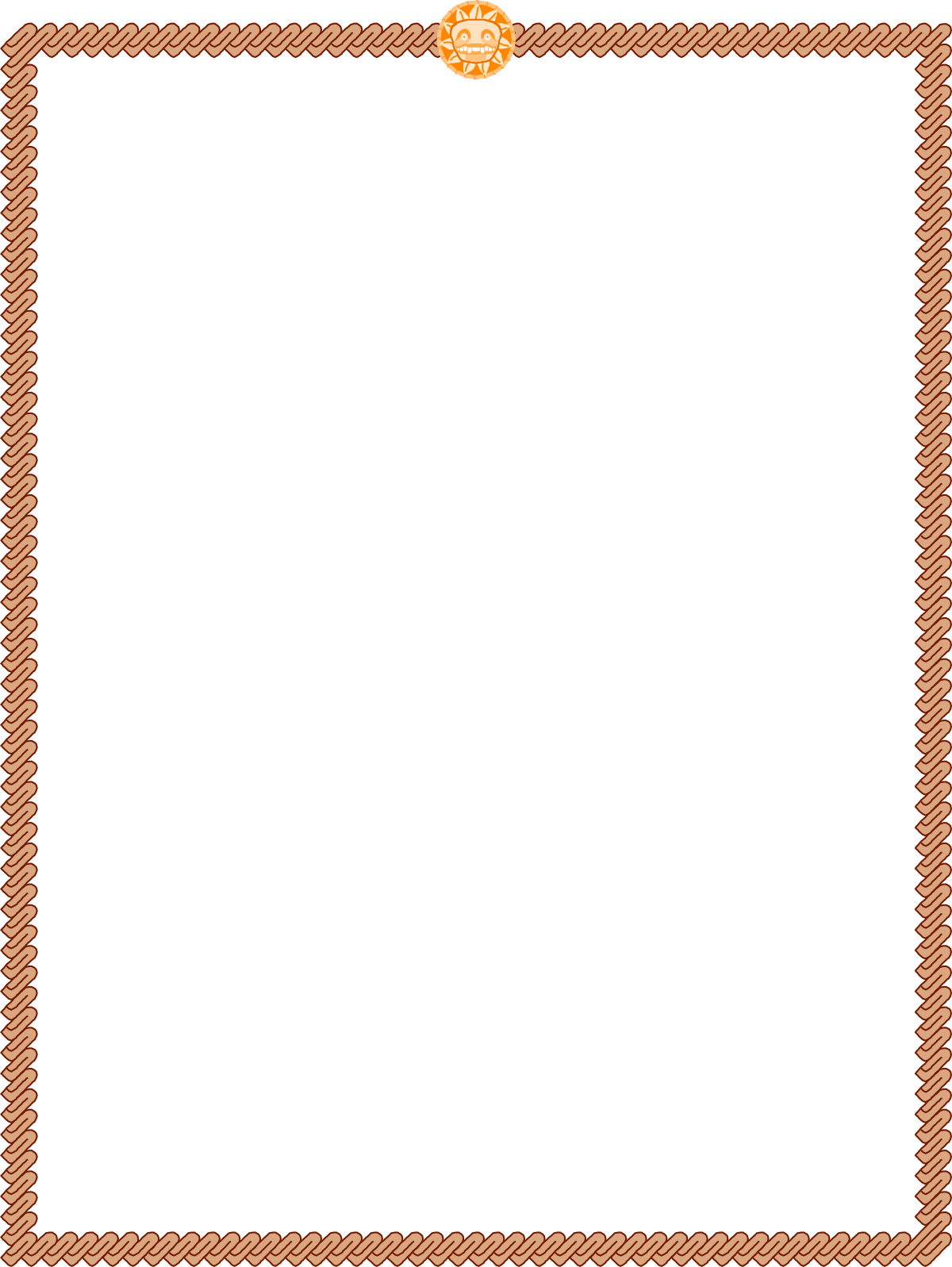 Rope Border Square Frame Clipart - Elegant and Versatile Design