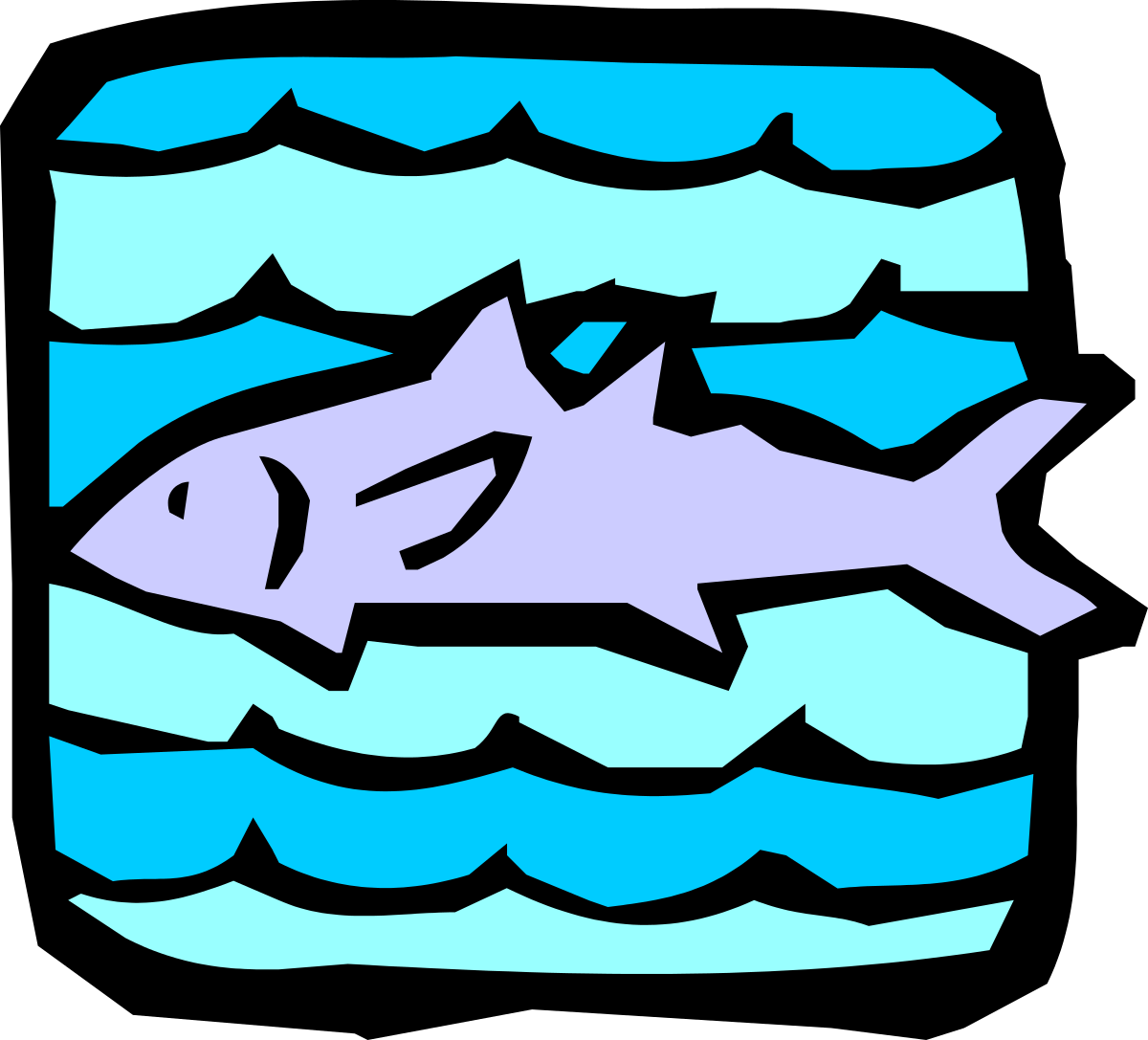 Fish Swimming in Ocean - Vibrant Clipart for Your Creative Projects