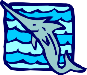 Dolphin Jumping Out of Water Clipart Design