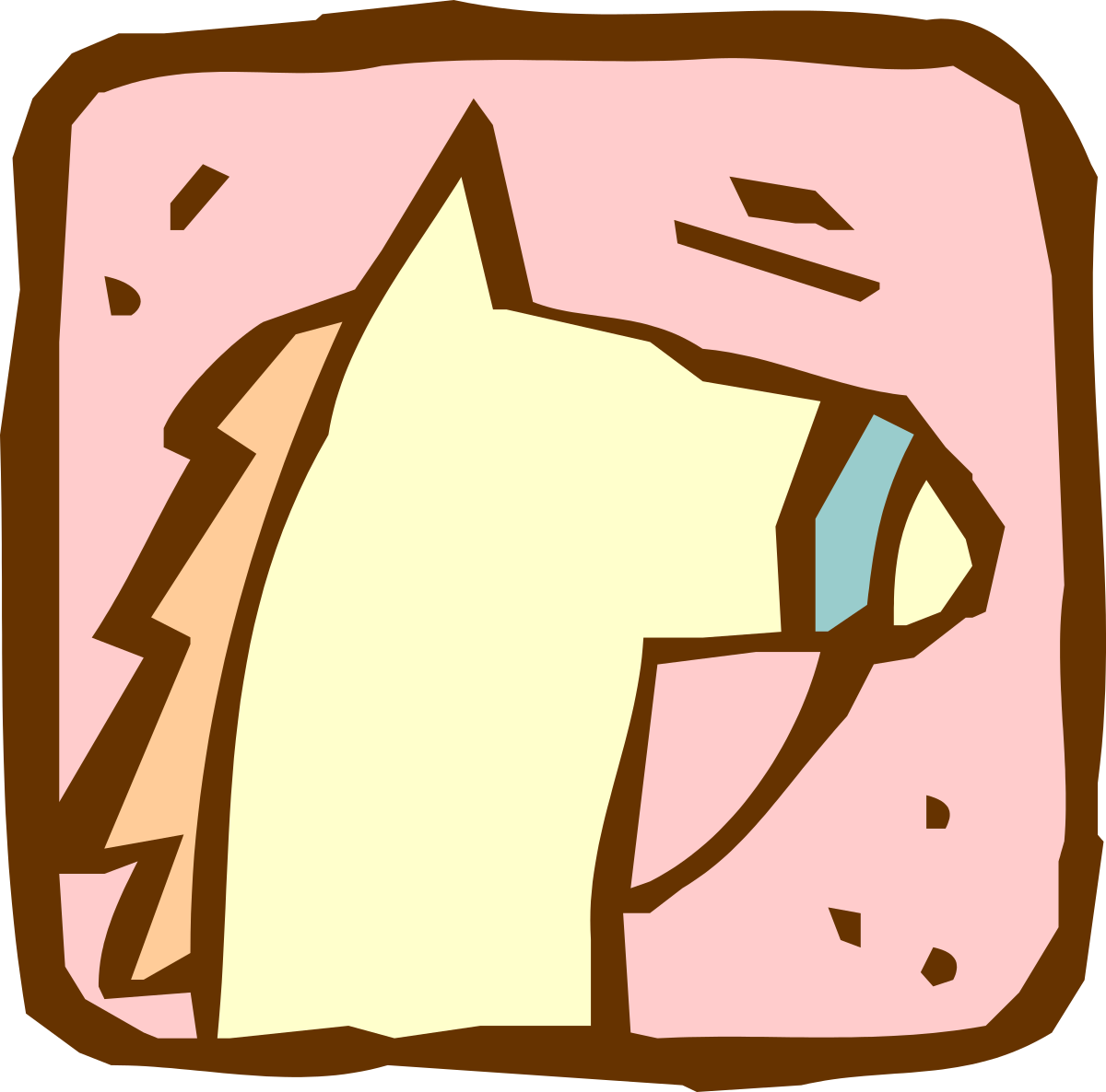 a dog head with a pink background clip art png transparent Dog Head Clipart on Pink Background - Perfect for Pet-themed Designs