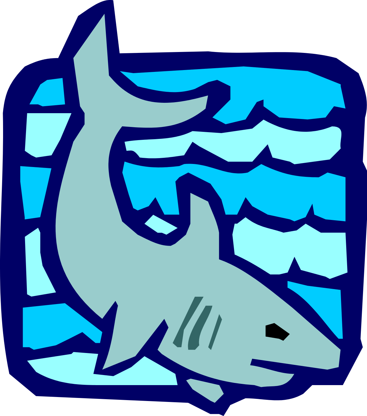 a shark swimming in the ocean clip art png transparent Shark Swimming in the Ocean - Dynamic Clipart for Your Projects