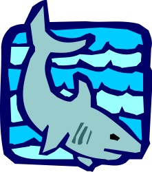 Shark Swimming in the Ocean - Dynamic Clipart for Your Projects