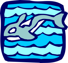 Dolphin Swimming in the Ocean Clipart: Vibrant Marine Life