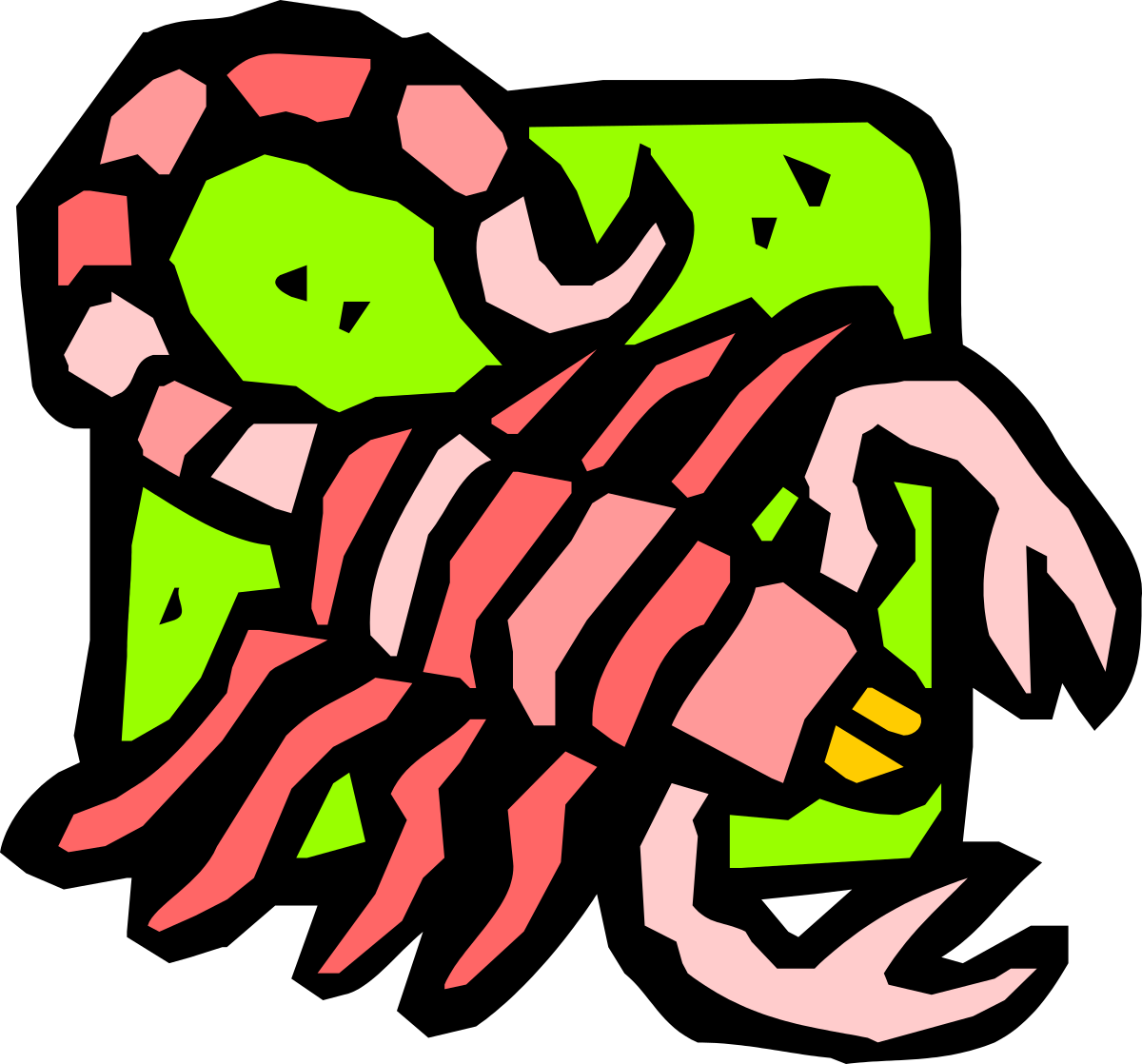 Colorful Fish on Black Background - Stunning Clipart for Every Project