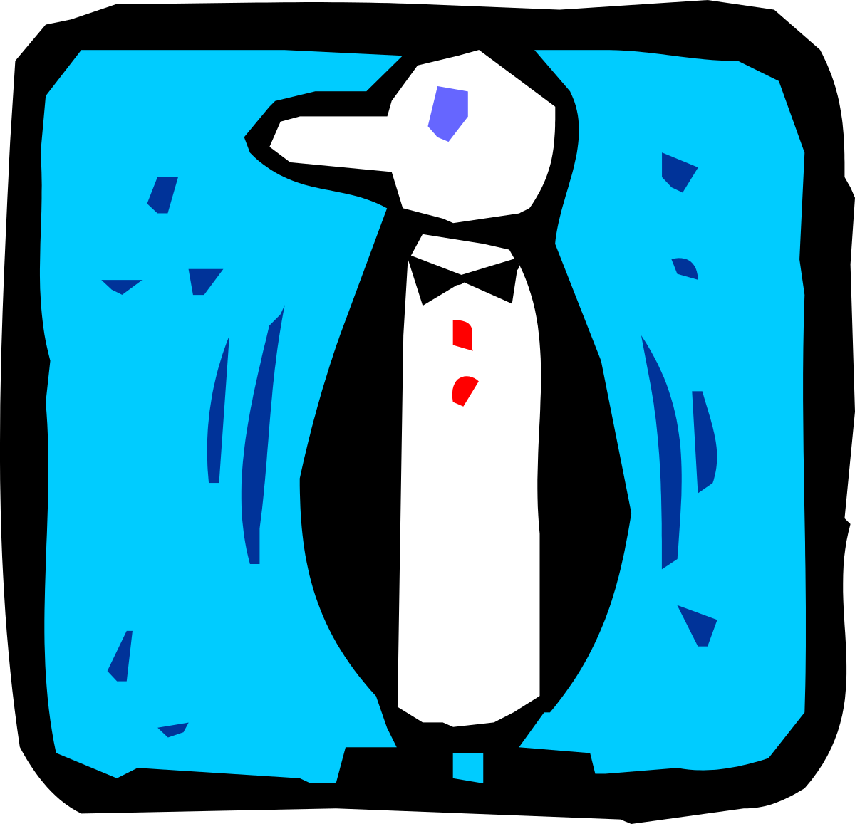 Penguin in a Suit and Tie Clipart: Elegant and Charming Character