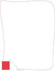 Borders and Frames: Creative Needle Designs with Red Thread