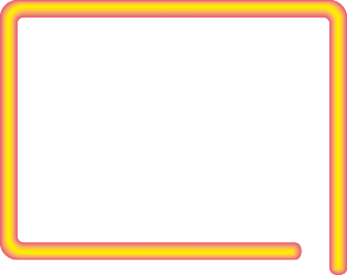 Neon Borders and Frames Clipart: Vibrant Designs on Black Background