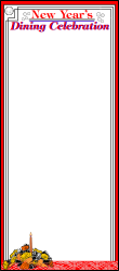 Thanksgiving Dinner Menu Template Clipart - Festive Borders for New Year Celebrations