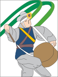 Blue Shirt Man Holding Bag Clipart for Dynamic Visuals