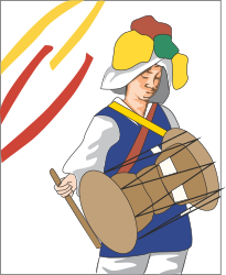 Man Carrying Large Luggage Bag Clipart for Travel and Adventure