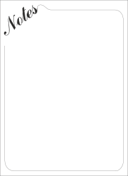 Blank Business Note Clipart with Borders for Professional Use