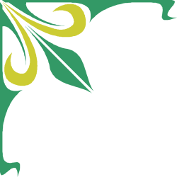 Floral Borders and Corners Clipart - Green and Yellow Design