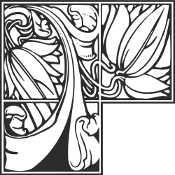 BORDERS,PLANTS,NOUV_UL clipart