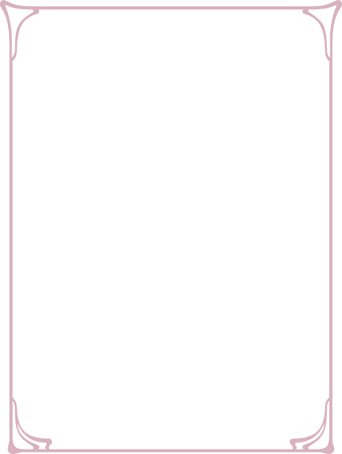 Pink Frame on Black Background - Elegant Borders and Clipart Design