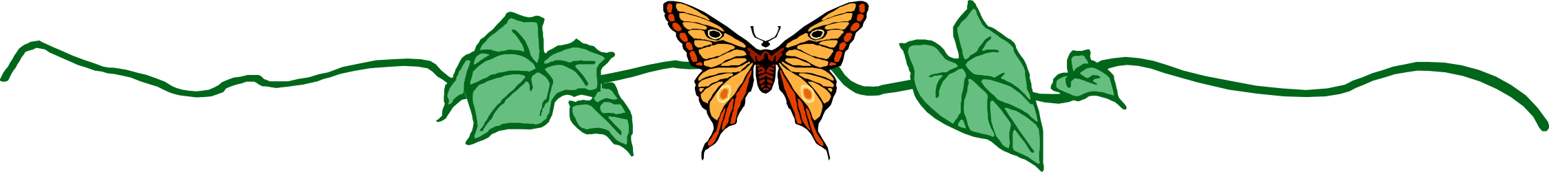 Vibrant Green and Orange Waves with Black Background Clipart