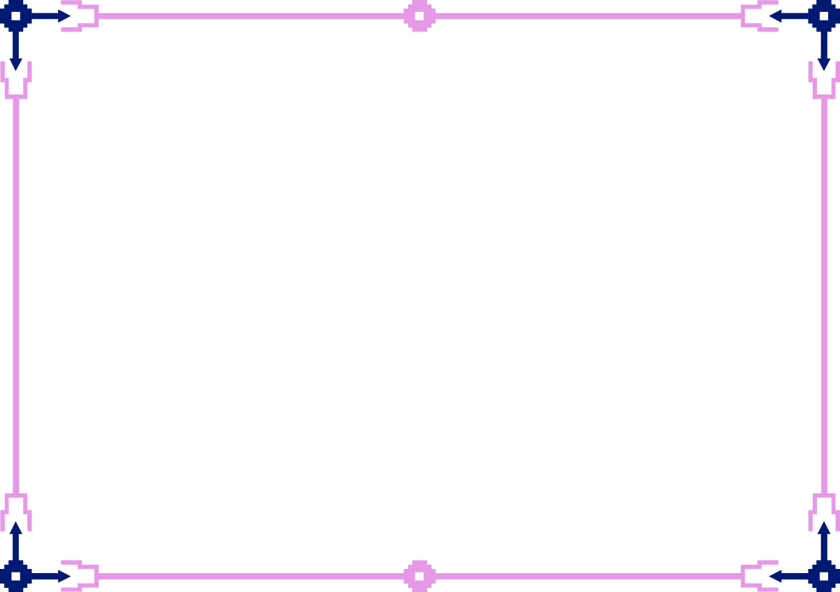 Square Frame Clipart with Black Background - Elegant Borders & Frames Design