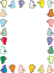 Colorful Square Borders Featuring People - Clipart SVG Design