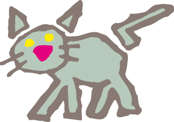 Gray and Yellow Pokemon with Pink Heart Clipart
