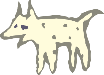 White Dog with Black Nose Clipart - Perfect for Your Creative Projects
