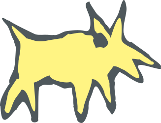 Goat with Long Tail Clipart - Playful Farm Animal Graphics