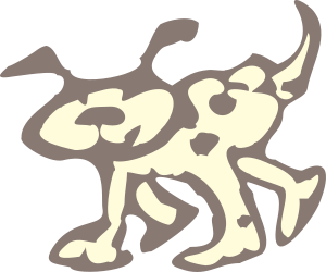 Dog Clipart with Long Tail - Playful and Adorable Graphics