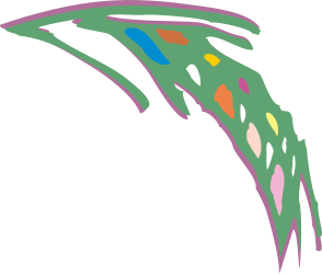Colorful Abstract Bird Clipart for Vibrant Designs