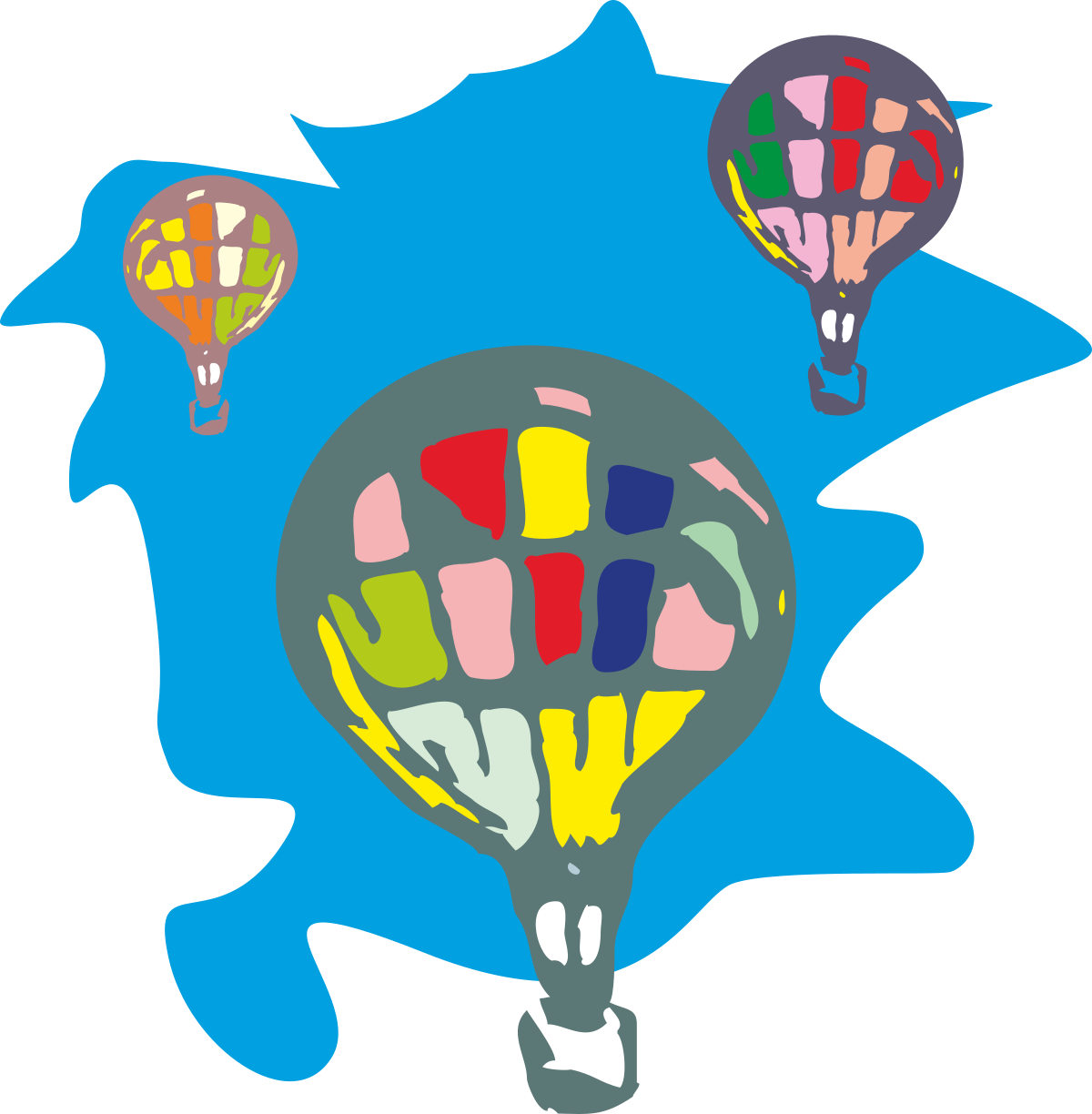 a bunch of balloons clip art png transparent Bunch of Colorful Balloons Clipart for Celebrations