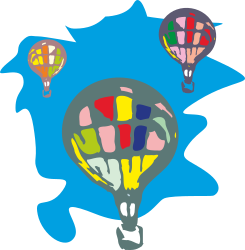 Bunch of Colorful Balloons Clipart for Celebrations