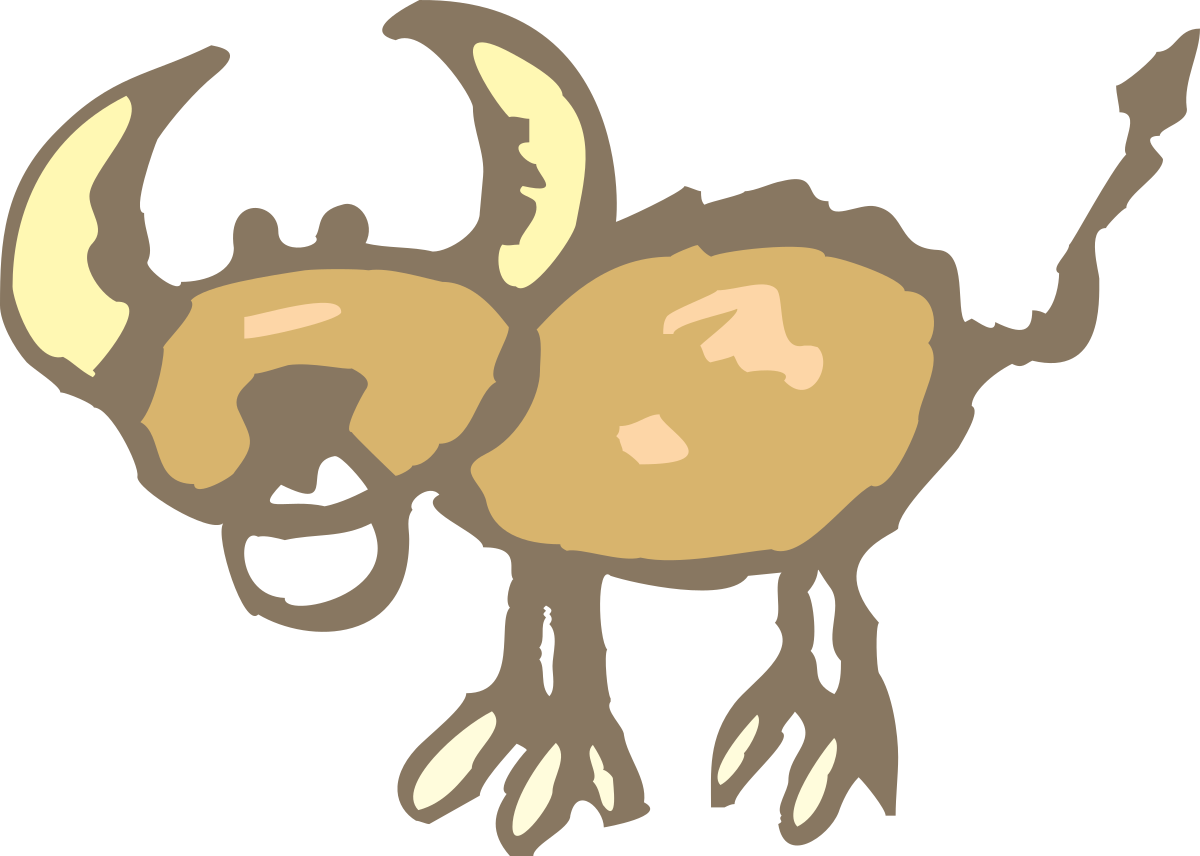 Moose Clipart: Majestic Brown and White Moose Standing on Hind Legs