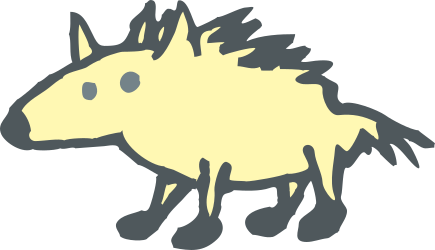 Yellow and Black Horse Silhouette Clipart for Dynamic Design