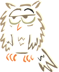 Owl Clipart with Glasses and Tie - Whimsical Cartoon Character