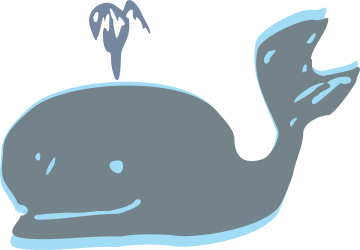 Whale with Fish: Captivating Clipart for Marine Themes