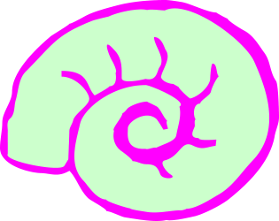 Pink and Green Brain Clipart for Creative Projects